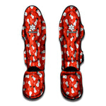 Christmas Snowman Pattern Print Muay Thai Shin Guard