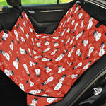 Christmas Snowman Pattern Print Pet Car Back Seat Cover