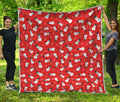 Christmas Snowman Pattern Print Quilt