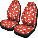 Christmas Snowman Pattern Print Universal Fit Car Seat Covers