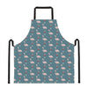 Christmas Snowy Flamingo Pattern Print Apron