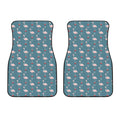 Christmas Snowy Flamingo Pattern Print Front Car Floor Mats