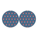 Christmas Snowy Penguin Pattern Print Car Coasters