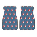 Christmas Snowy Penguin Pattern Print Front Car Floor Mats