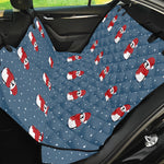 Christmas Snowy Penguin Pattern Print Pet Car Back Seat Cover