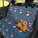 Christmas Snowy Penguin Pattern Print Pet Car Back Seat Cover