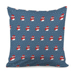 Christmas Snowy Penguin Pattern Print Pillow Cover
