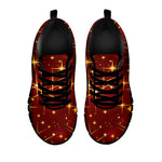 Christmas Sparkle Print Black Sneakers