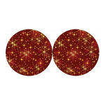 Christmas Sparkle Print Car Coasters