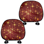 Christmas Sparkle Print Car Headrest Covers