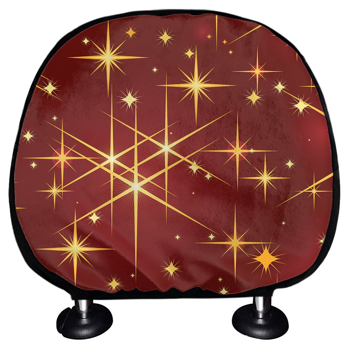 Christmas Sparkle Print Car Headrest Covers