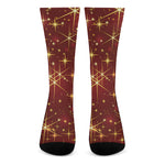 Christmas Sparkle Print Crew Socks