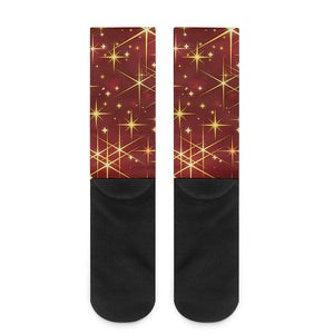 Christmas Sparkle Print Crew Socks