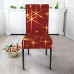 Christmas Sparkle Print Dining Chair Slipcover