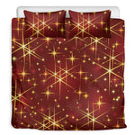 Christmas Sparkle Print Duvet Cover Bedding Set