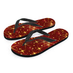 Christmas Sparkle Print Flip Flops