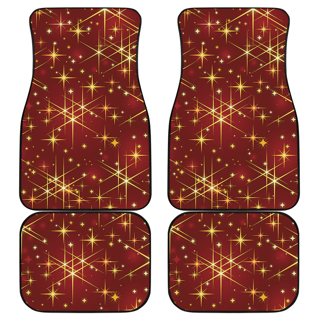 Christmas Sparkle Print Front and Back Car Floor Mats