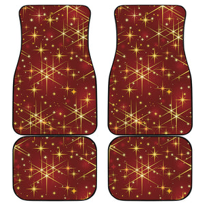 Christmas Sparkle Print Front and Back Car Floor Mats