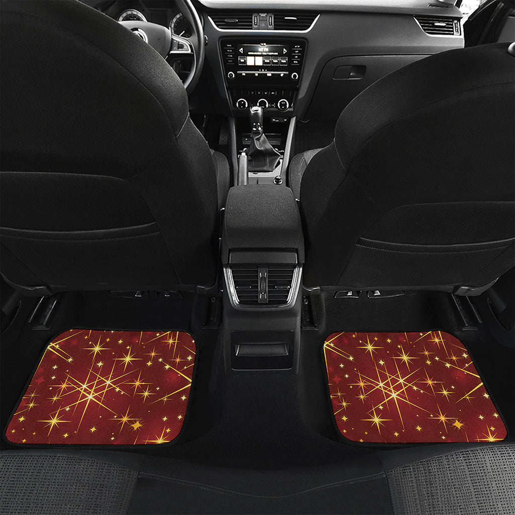 Christmas Sparkle Print Front and Back Car Floor Mats