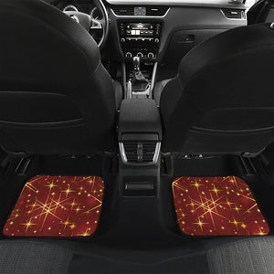 Christmas Sparkle Print Front and Back Car Floor Mats