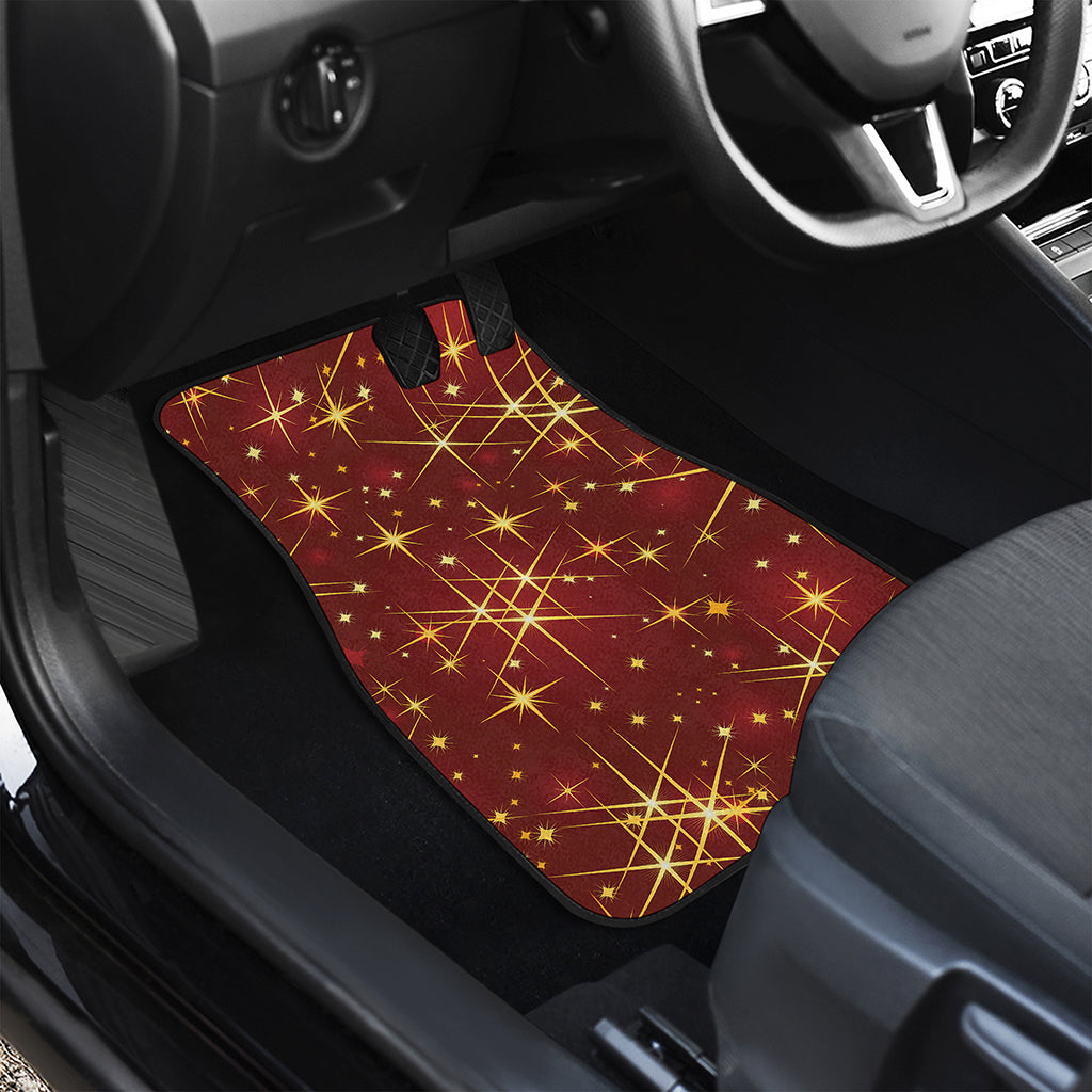 Christmas Sparkle Print Front and Back Car Floor Mats