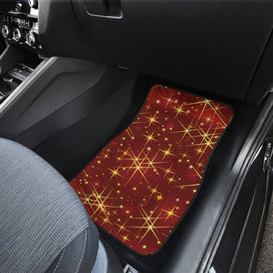 Christmas Sparkle Print Front and Back Car Floor Mats