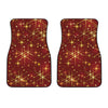 Christmas Sparkle Print Front Car Floor Mats