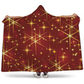 Christmas Sparkle Print Hooded Blanket