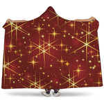 Christmas Sparkle Print Hooded Blanket
