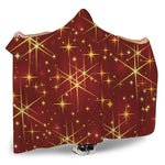 Christmas Sparkle Print Hooded Blanket