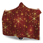 Christmas Sparkle Print Hooded Blanket