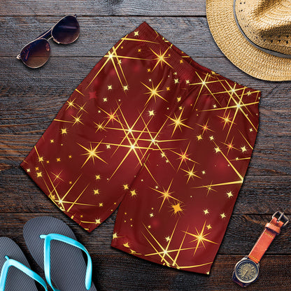 Christmas Sparkle Print Men's Shorts