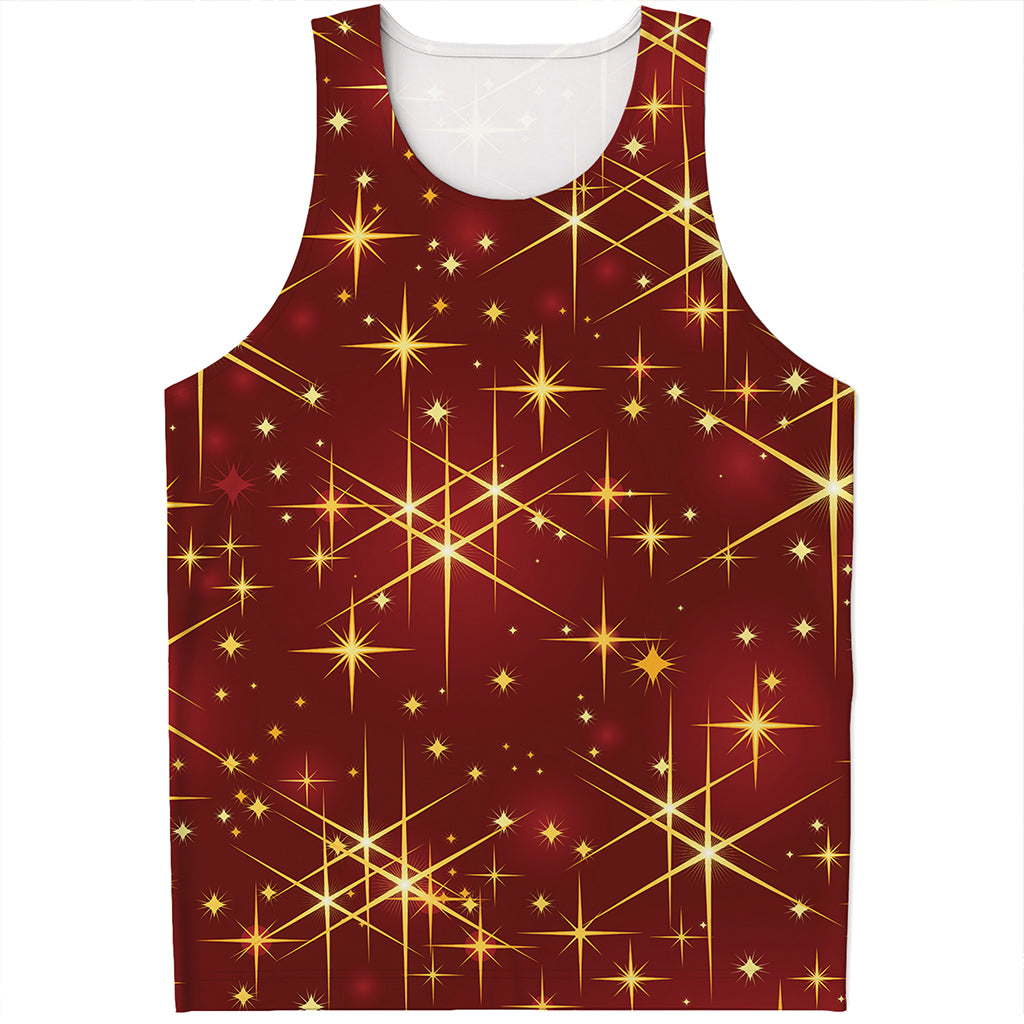 Christmas Sparkle Print Men's Tank Top