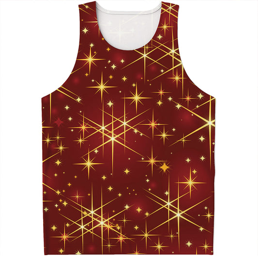 Christmas Sparkle Print Men's Tank Top
