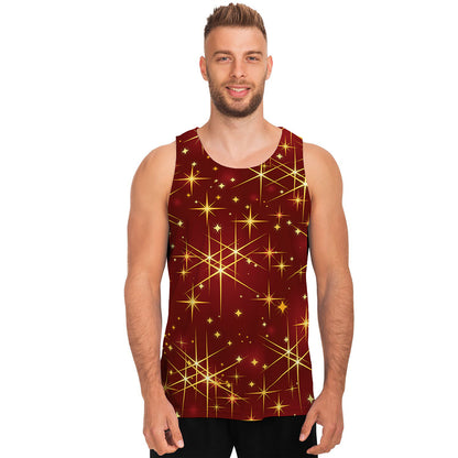 Christmas Sparkle Print Men's Tank Top