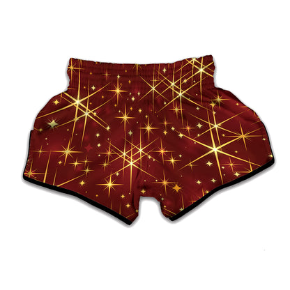 Christmas Sparkle Print Muay Thai Boxing Shorts
