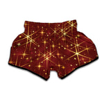 Christmas Sparkle Print Muay Thai Boxing Shorts