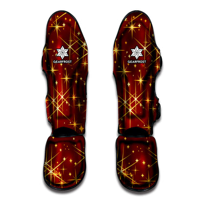Christmas Sparkle Print Muay Thai Shin Guard