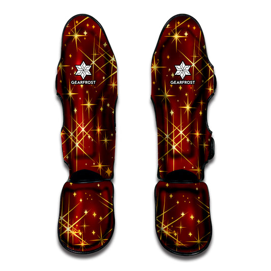Christmas Sparkle Print Muay Thai Shin Guard