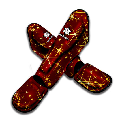 Christmas Sparkle Print Muay Thai Shin Guard