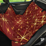 Christmas Sparkle Print Pet Car Back Seat Cover