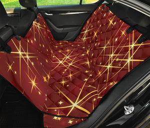 Christmas Sparkle Print Pet Car Back Seat Cover