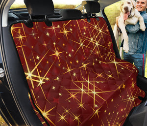 Christmas Sparkle Print Pet Car Back Seat Cover