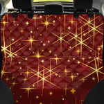 Christmas Sparkle Print Pet Car Back Seat Cover