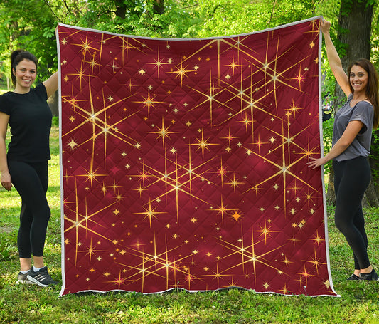 Christmas Sparkle Print Quilt