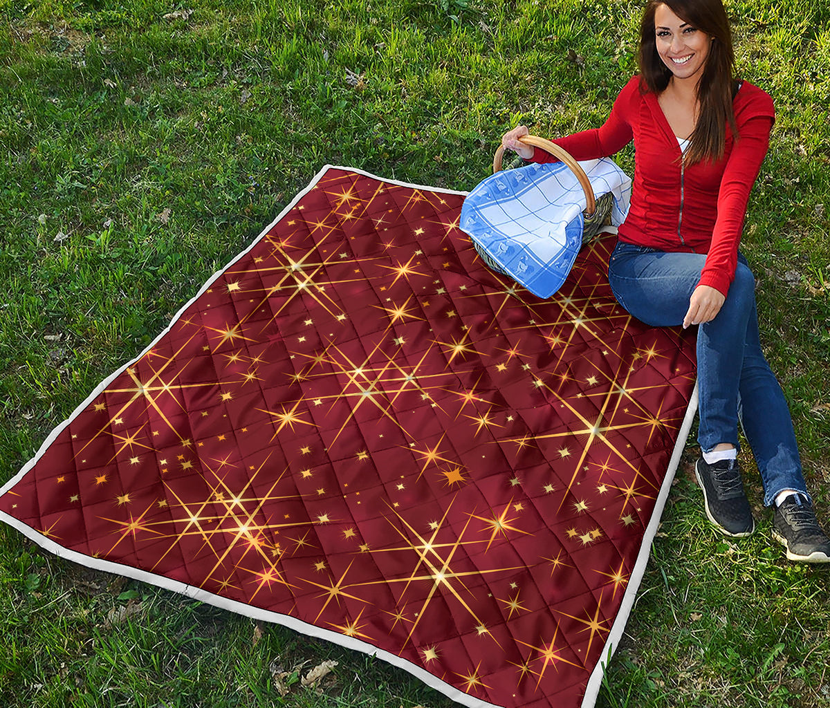 Christmas Sparkle Print Quilt