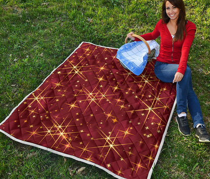 Christmas Sparkle Print Quilt