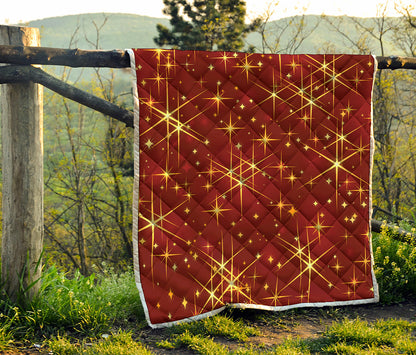 Christmas Sparkle Print Quilt
