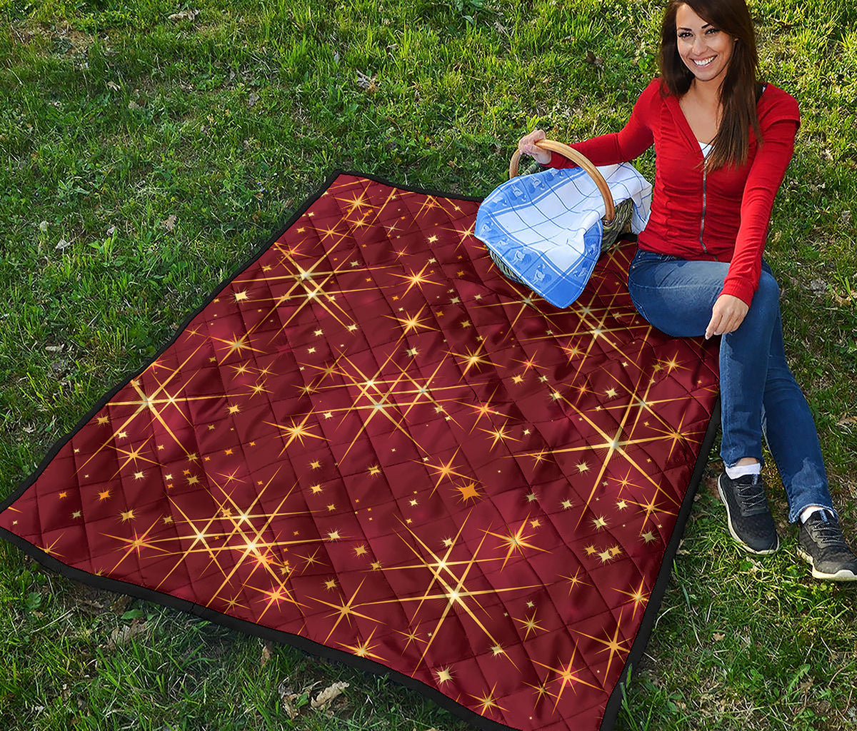 Christmas Sparkle Print Quilt