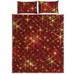 Christmas Sparkle Print Quilt Bed Set